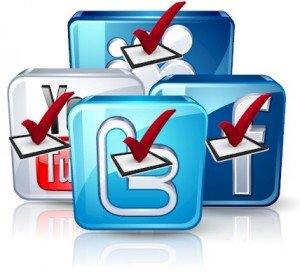 using all of the different social media outlets